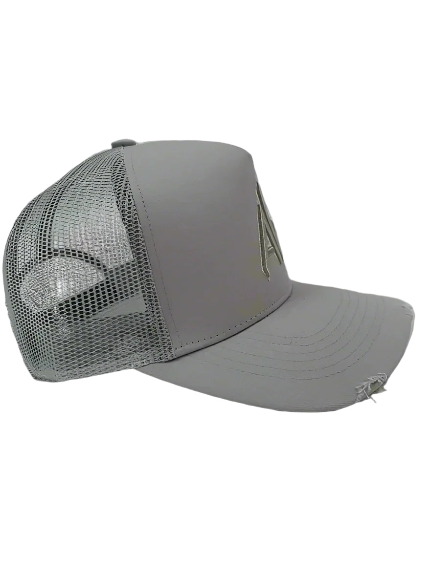 A.L GREY-GREY WHITE CAP