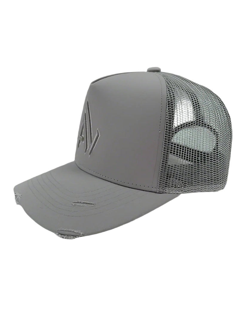 A.L GREY-GREY WHITE CAP